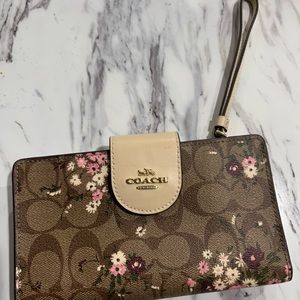Authentic Floral Coach Wallet